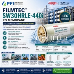 FilmTec SW30HRLE 440i RO Membrane dengan teknologi iLEC  medium